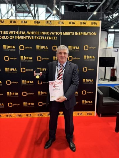 DX Energy receiving the Gold Medal diploma at the International Exhibition of Inventions Geneva 2025
